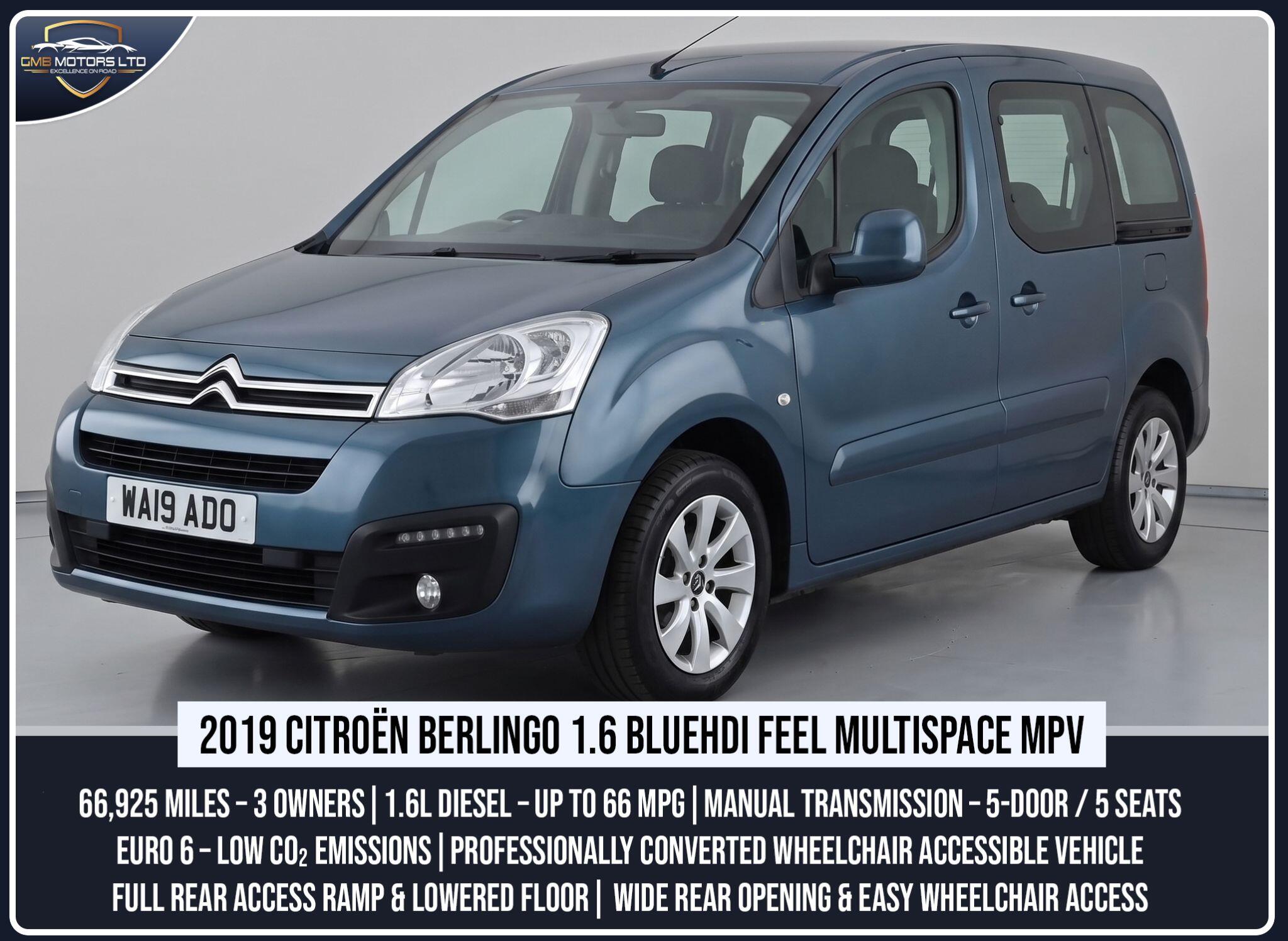 2019 Citroen Berlingo 1.6 BlueHDi Feel Multispace MPV Euro 6 5dr